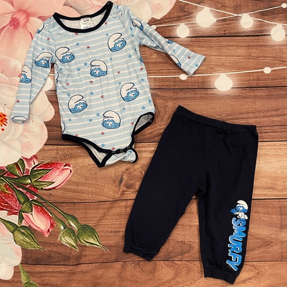 Little Me Baby Boys 3-12 Months Long Sleeve Bear Face Waffle-Knit